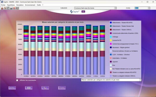 Interface du logiciel Saphir _ Cosoluce